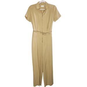 Vintage Sarah Chapman Tan Zip Boiler Jumpsuit